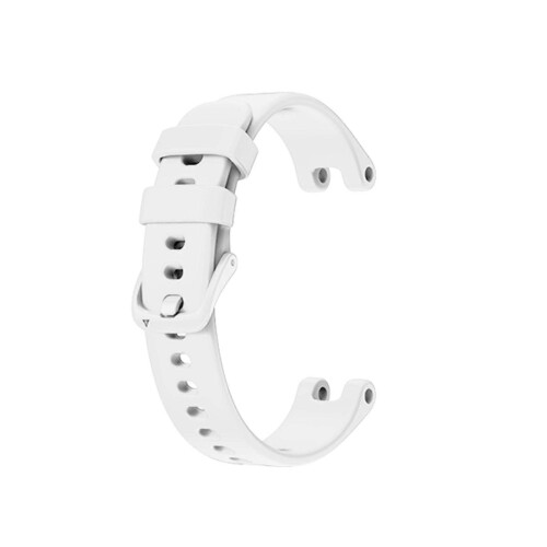 (White) Garmin Lily White Silicone Watch Band 1