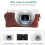 (Coffee) Sony ZV-1F Vlog Camera Full Leather Case with Strap 3