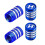 (Blue) Hyundai Car Tire Valve Caps Waterproof Dustproof 1