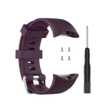 (dark purple strap) Cinturino di ricambio in silicone per Garmin Forerunner 45/45s
