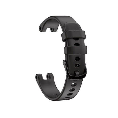 (Black) Garmin Lily White Silicone Watch Band