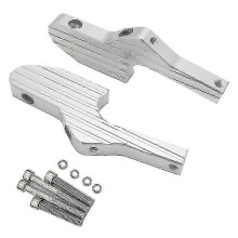 (Silver) Vespa GT GTS GTV Extended Foot Pegs - 60 125 200 250 300 300ie