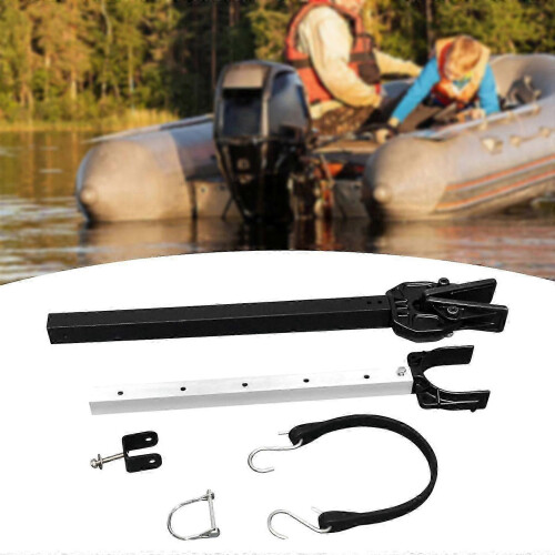 (Black) Adjustable Boat Transom Saver with Composite Head, Roller & Trailer Mounts 2