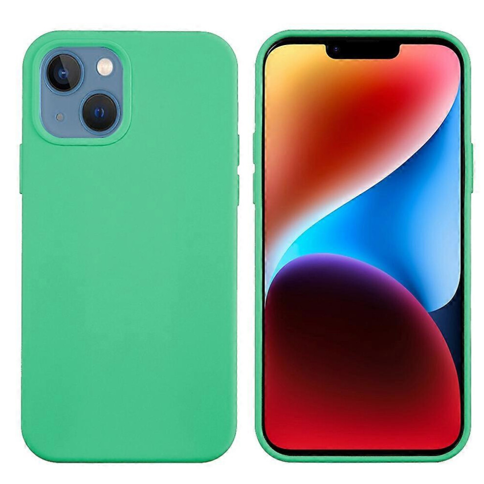 (, For Iphone 15 Plus) Solid Color Silicone Iphone 15 Case Green 5996097133187