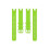 (Lime Green) Garmin Lily White Silicone Watch Band 3