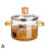 (Yellow) 1.6L Thickened High-Temp Resistant Glass Cooking Pot 4