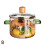 (Yellow) 1.6L Thickened High-Temp Resistant Glass Cooking Pot 5