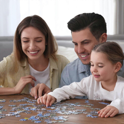 (1000 Pieces) Puzzle in legno con elefanti da 300-1000 pezzi per adulti e bambini 1