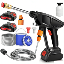 2 Battery Cordless Car High Pressure Washer Jet Water Wash Cleaner Gun