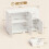 Homcom HOMCOM Modern Sideboard Kitchen Storage Cabinet, High Gloss White 3