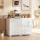 Homcom HOMCOM Modern Sideboard Kitchen Storage Cabinet, High Gloss White 8