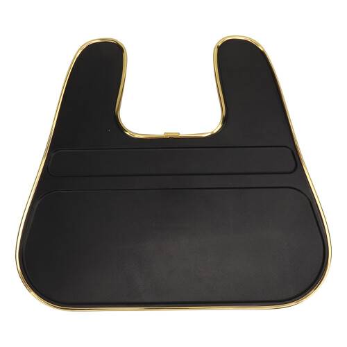 Car Desk Tray for Model 3/Y, Black+Gold Edge 1