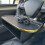 Car Desk Tray for Model 3/Y, Black+Gold Edge 7