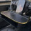 Car Desk Tray for Model 3/Y, Black+Gold Edge 13
