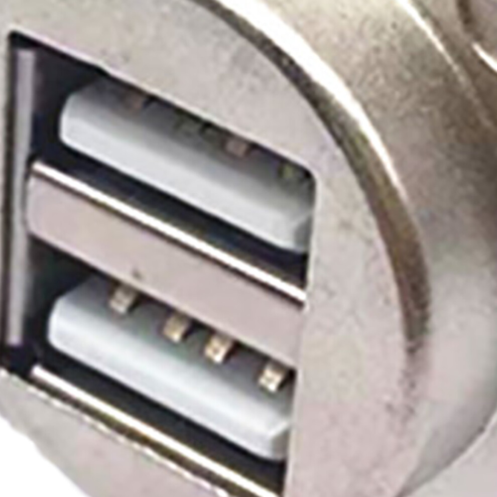 Silver Usb D Type Panel Socket Dual 7806371614777