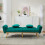 Modern fleece Loveseat with Adjustable Backrest 14