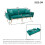 Modern fleece Loveseat with Adjustable Backrest 18