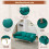 Modern fleece Loveseat with Adjustable Backrest 19