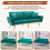 Modern fleece Loveseat with Adjustable Backrest 20