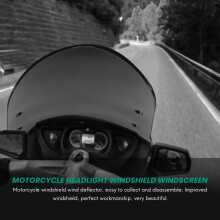 Airflow RéGlable Universel Moto Phare Pare-Brise Pare-Brise DéFlecteur de Vent Moto Universel Accessoires