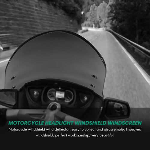 Airflow Adjustable Universal Motorcycle Headlight Windshield Windscreen Wind Deflector Motorcycle Universal Accessories 2
