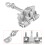 For  206 206 Cc Front Door Hinge Check Stopper Strap 5Dr 3Dr Right/Left 9181C8 5