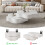 Flower-shaped coffee table, 360° rotating tabletop 19