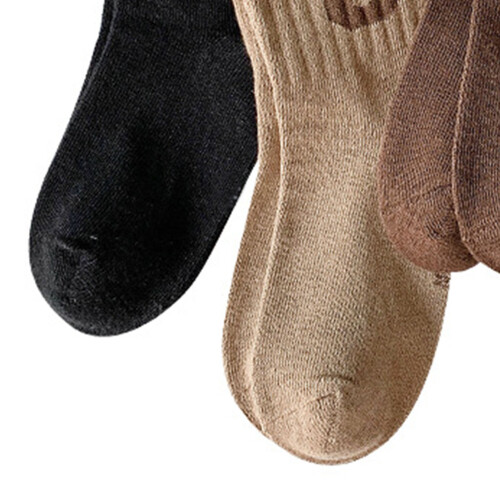 C Letter Mid-Calf Socks Combed Cotton XL 7.1-8.7in 2