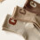 C Letter Mid-Calf Socks Combed Cotton XL 7.1-8.7in 12