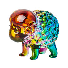 Animal Figurine Glass Texture Great for Bookshelves-colorful