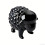 Practical Colorful Sheep Shape Small Ornament Animal-Black 1
