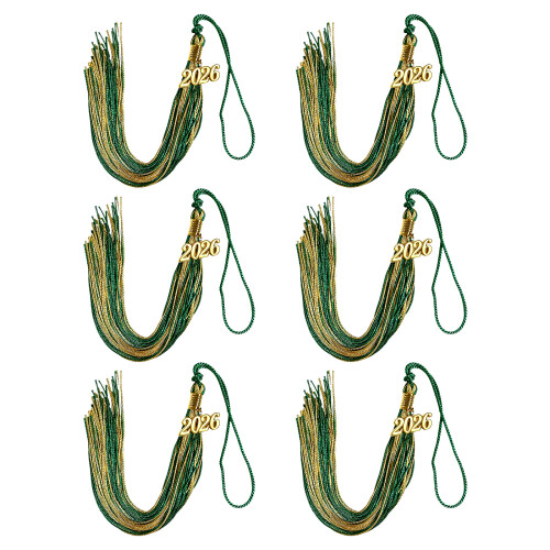 2026 Graduation Tassels With Year Charm Soft Polyester-31 6PCS
