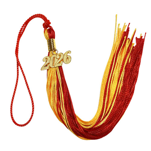 Polyester 2026 Graduation Tassels For Cap Year Emblems-19 1PCS