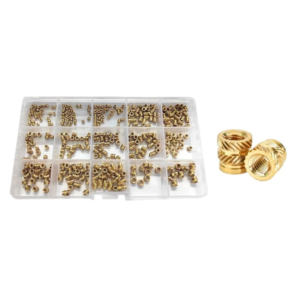 M2âM6 Brass Heat Set Inserts For 3D Printer And Laptop, Knurled Threaded Nuts, Durable Secure Fit 9092120346633