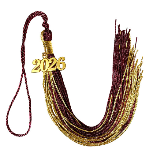 Soft Polyester 2026 Graduation Cap Tassels Year Charm-20 1PCS