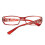 Blue Light Blocking Reading Glasses +3.50, Red Frame Computer Readers, Multiplier X 2
