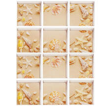 Bathtub Non Slip Stickers with Vibrant Starfish Design, 12 Pcs Self Adhesive Shower Decals
