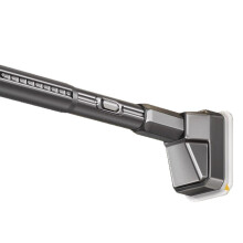 Tension Shower Curtain Rod Adjustable 0.71.2m Grey No Drill Extendable for Bathroom and Kitchen