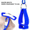 Safety Work Glove Clip Holder with Durable Metal Hardware, Quick Access Belt Loop Clip for Construction Workers Blue 3