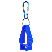 Safety Work Glove Clip Holder with Durable Metal Hardware, Quick Access Belt Loop Clip for Construction Workers Blue