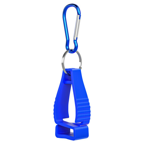 Safety Work Glove Clip Holder with Durable Metal Hardware, Quick Access Belt Loop Clip for Construction Workers Blue