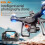 E55 Foldable HD Camera Drone with Screen Controller, Dual Battery, Optical Flow, White 2