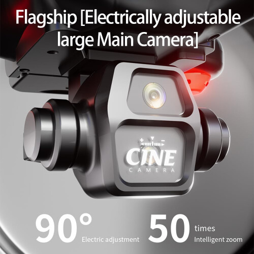 E55 Foldable HD Camera Drone with Screen Controller, Dual Battery, Optical Flow, White 2