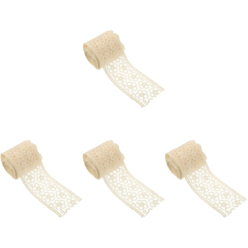 Bestickte Spitzenborte Milchseide Für DIY Kleidung