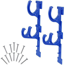 Pool Pole Hanger Wall Mounted Storage Bracket for Pool Cleaning Tools Organizer Durable Plastic Build