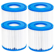 4 Pack Pool Filter Cartridge Replacement for Summer Waves Type D Compatible with P57100102 SFS350 RP400