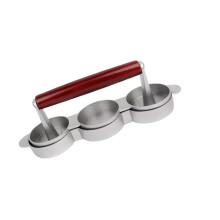 Non Stick Burger Press Maker with Multi Compartment Design for Uniform Patties BBQ and Camping