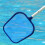 Heavy Duty Deep Bag Pool Skimmer Net with Medium Fine Mesh, Large Capacity Leaf Rake Fits Universal Poles 3