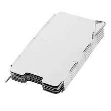 Light Stainless Steel Camping Windshield Plate for Outdoor Cooking and Hiking Stove, Single Piece