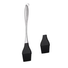 BBQ Basting Brush with Replaceable Head, Durable Silicone Grilling Brush for Barbecue, Easy to Clean